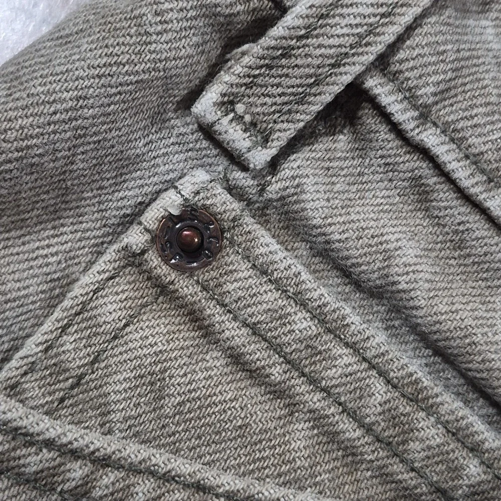 Vintage 90s 550 Levis Jeans Mens 34x27 Green Denim Orange Tab Made in USA 1996